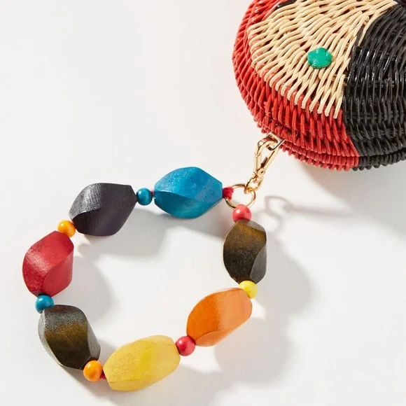 SERPUI Macaw Wicker Crossbody / Clutch Bag - Picture 8 of 16